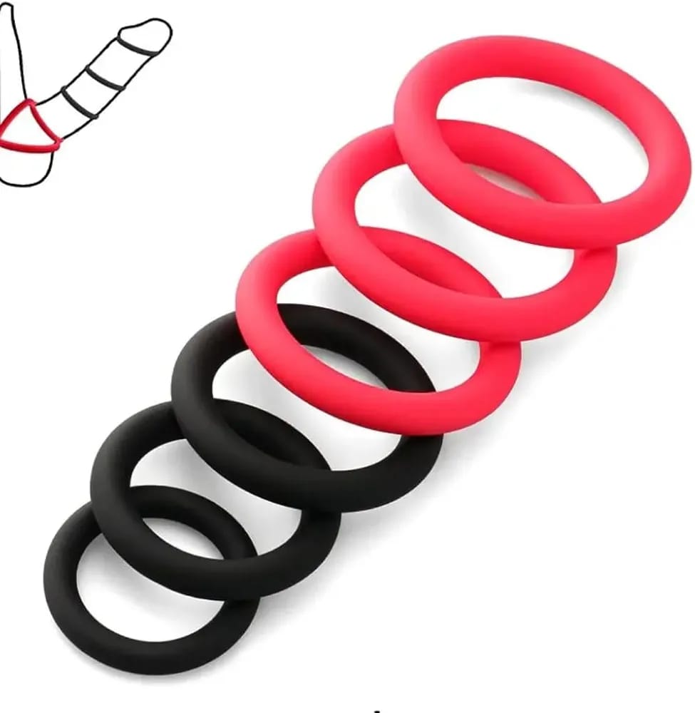Premium Silicone Ring Set (6 Pieces)